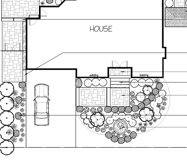 GREYSTONE Landscape Design Garden Backyard sample design 2